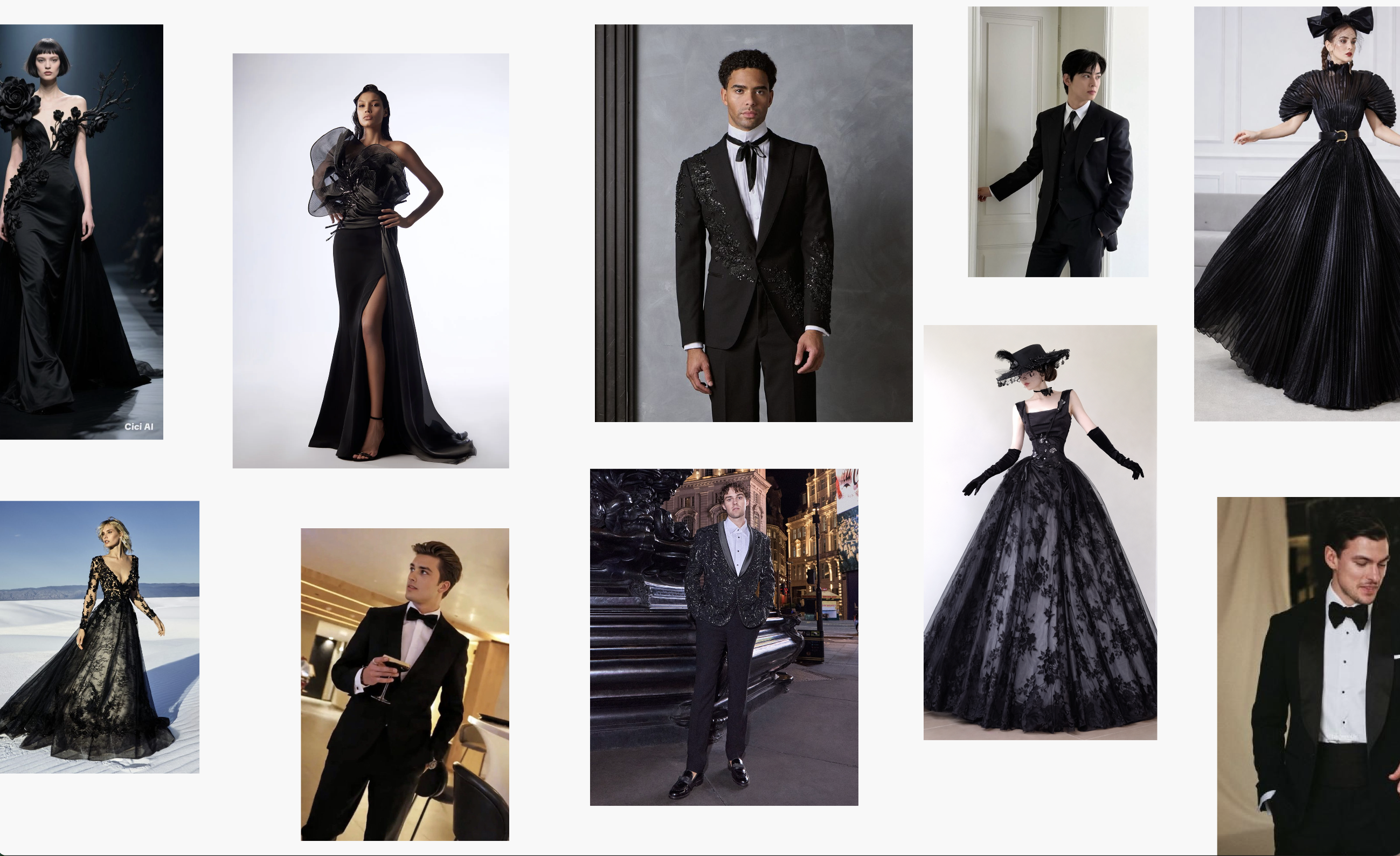 Inspiración de outfits en negro